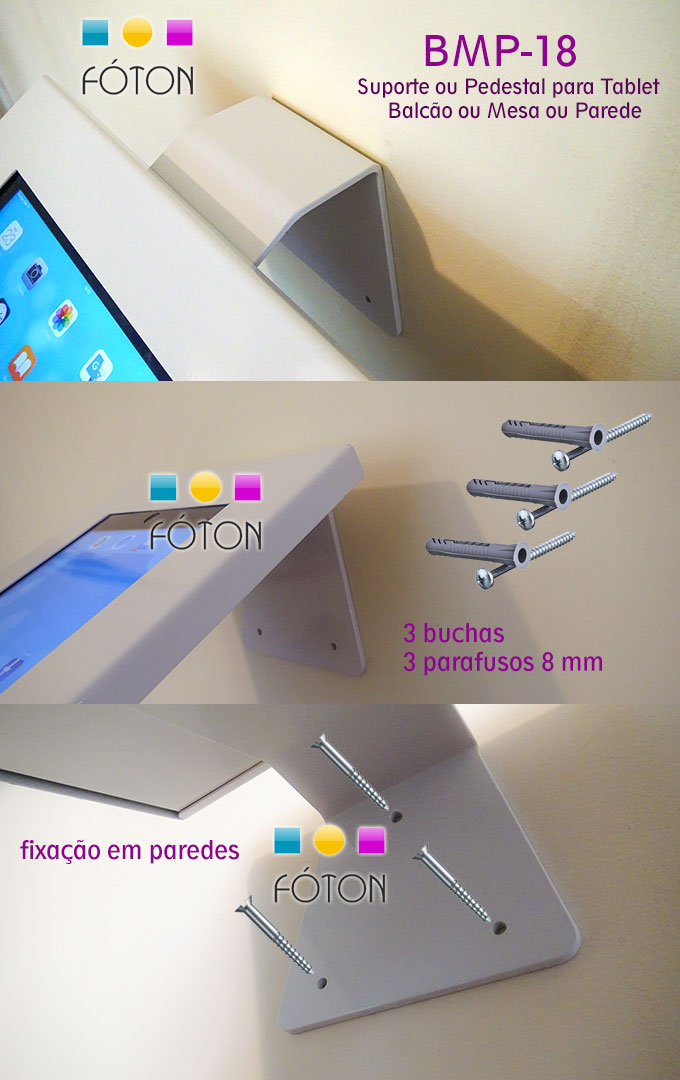 caracteristicas do TABLET@TOTEM MODELO MESA OU BALCÃO