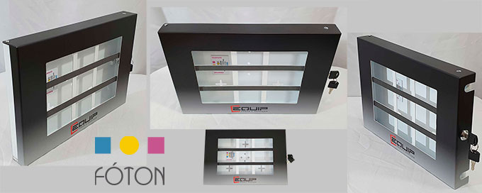 BMP adesivado com logo do cliente.